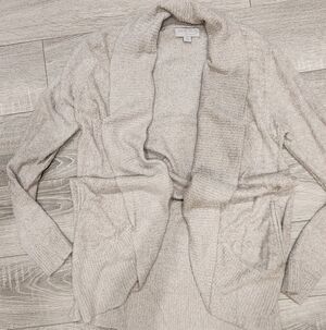 Barefoot Dreams Cozy Light Tan Cardigan